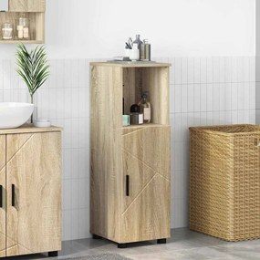 vidaXL Ντουλάπι Μπάνιου με αποθήκευση Δρύς Sonoma 30 x 35 x 95 εκ