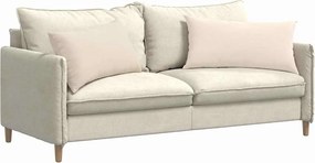 vidaXL Μαξιλάρι Καναπέ 2 pcs Μπεζ 80 x 40 cm ύφασμα