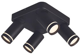 Φωτιστικό Οροφής Aca RA3634CBK DIVINO Μαύρο Ματ (Black Mat)