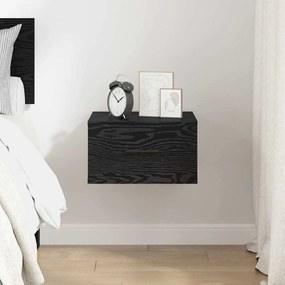 vidaXL Κομοδίνο Μαύρη δρυς 35 x 35 x 20 εκ Επεξεργασμένο ξύλο
