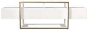Έπιπλο Τηλεόρασης Bianco 804TRH4913 160x46,1x49,8cm White-Gold
