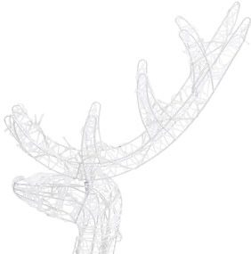 vidaXL Τάρανδοι Οικ. Ακρυλικός Χριστουγεννιάτικος 300 LED Πολύχρωμο