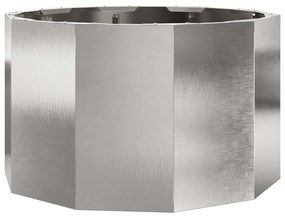 vidaXL Γλάστρα Ασημί 60 x 60 x 35 cm Ανοξείδωτο ατσάλι