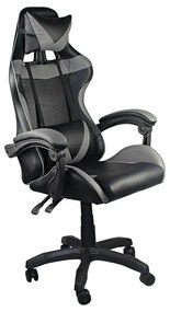 BF7850 Gaming Πολυθρόνα Γραφείου Διευθυντή Pu Μαύρο - Γκρι 63x70x117/127cm ΕΟ582,3