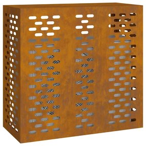 vidaXL Κάλυμμα κλιματιστικού Σκ rusty 110 x 50 x 105 εκ