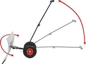 vidaXL Φτυάρι Χιονιού με Ρόδες 100 x 44 εκ.