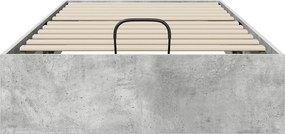 vidaXL Κρεβάτι Οθωμανικού Τύπου Σκυρόχρωμο Γκρι 75,5 x 190 εκ