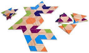 Ξύλινο Παιχνίδι Bs Toys Triangle Domino