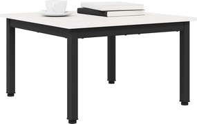 vidaXL Τραπεζάκι σαλονιού Λευκό 60 x 60 x 36 cm Στερεά ξυλεία πεύκου