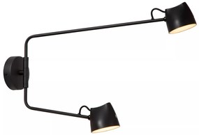 Φωτιστικό Επίτοιχο Lucide 44216-12-30 MILNE Μαύρο Ματ (Black Mat) 2700 K