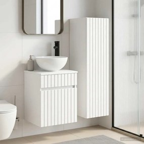 vidaXL Σετ Επίπλων Μπάνιου 2 τμχ. Λευκό 33 x 34,5 x 100 εκ