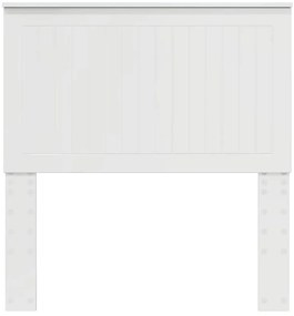 vidaXL Κεφαλάρι με κεφαλάρι Λαμπερό Λευκό 90 cm Επεξεργασμένο ξύλο