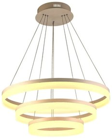 Soft Light V-TAC Κυκλικός Πολυέλαιος με τρεις δακτυλίους 80W Φ60 Θερμό Λευκό