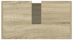 vidaXL Ντουλάπι Μπάνιου Sonoma Δρυς 58 x 33 x 60 εκ. από Επεξεργ. Ξύλο