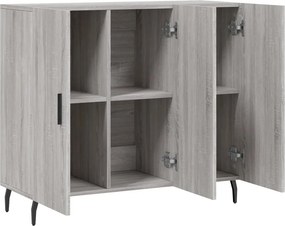 vidaXL Ντουλάπι Γκρι Sonoma 90 x 34 x 80 εκ. από Επεξεργασμένο Ξύλο