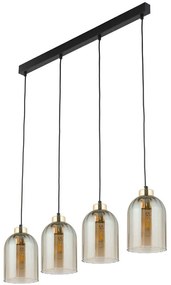 Φωτιστικό Οροφής Satipo 5625 4xΕ27 15W 102x145cm Amber TK Lighting