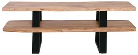 Έπιπλο TV LIZARD 140x40x50cm Ακακία Φυσικό/Μετ.Μαύρο