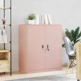 vidaXL Ντουλάπι αποθήκευσης Ροζ 90 x 40 x 105 cm Ατσάλι