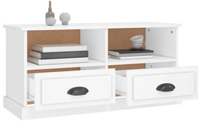 vidaXL Έπιπλο Τηλεόρασης Λευκό 93 x 35,5 x 45 εκ. Επεξεργασμένο Ξύλο