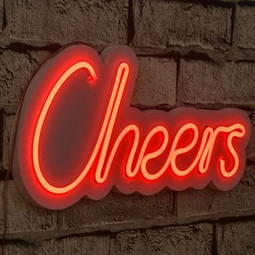 Διακοσμητικό Φωτιστικό Τοίχου Cheers 395NGR1793 36x2x18cm Led 200lm 9W 4000K Red Wallity