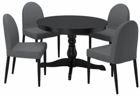INGATORP/DANDERYD τραπέζι και 4 καρέκλες, 110/155 cm 894.839.57