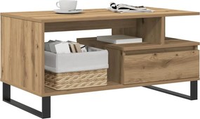 vidaXL Τραπεζάκι Σαλονιού τεχνίτης Δρυς 90x49x45 εκ. Επεξεργασμ. Ξύλο