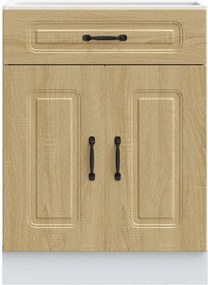 vidaXL ντουλάπι βάσης κουζίνας Kalmar Sonoma δρυς Επεξεργασμένο Ξύλο