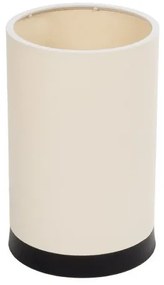 CYLINDER 203-0183 Μοντέρνο Επιτραπέζιο Φωτιστικό Μονόφωτο 1 x E27 IP20 Μαύρη Βάση με Λευκό Υφασμα-Μ14 x Π14 x Υ21cm Globostar 203-0183 Λευκό