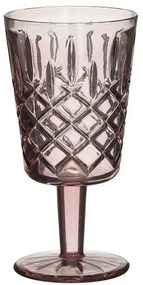Ποτήρια Κρασιού (Σετ 6Τμχ) 3-60-621-0054 Φ9x16,5cm Pink Inart Γυαλί