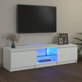 vidaXL Έπιπλο Τηλεόρασης με LED Λευκό 140x40x35,5 εκ.