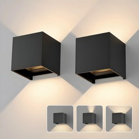 SE-WLL-3K-DG CUBO LED WALL LAMP 5W*2 3000K DARK GREY BODY ALUMINIUM HOMELIGHTING 77-9271