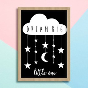 Παιδικός Πόστερ με Συννεφάκι Dream Big KD312 21x30cm Εκτύπωση Πόστερ (χωρίς κάδρο)
