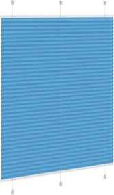 vidaXL Πλισέ περσίδα Μπλε 105x150 cm Πλάτος υφάσματος 104,4 cm