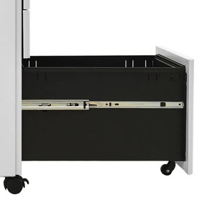 vidaXL Αρχειοθήκη Φορητή Ανοιχτή Γκρι 30 x 45 x 59 εκ. Ατσάλινη