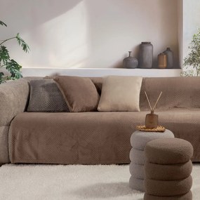 Ριχτάρι Καναπέ Τριθέσιου Fleece (180x300) Nef-Nef Homeware Dakari Brown