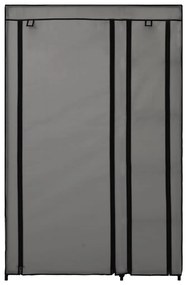 vidaXL 282425  Folding Wardrobes 2 pcs Grey 110x45x175 cm Fabric