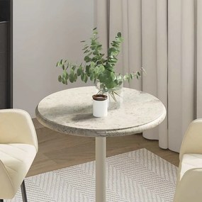 vidaXL Επιφάνεια Τραπεζιού Γκρι Ø50 x 2,5 εκ. Μαρμάρινη