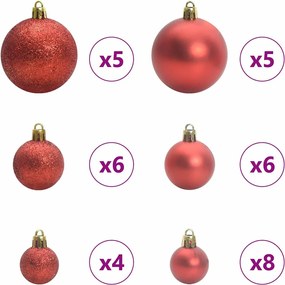 vidaXL Τεχνητό Χριστουγεννιάτικο Δέντρο Λευκό 150 cm ΠΕ και PVC