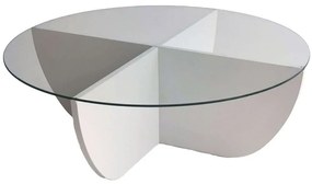 Τραπέζι Σαλονιού Lily 552NOS2237 90x90x30cm White