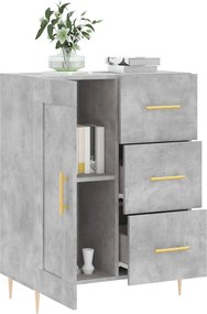 vidaXL Ντουλάπι Γκρι Σκυροδέματος 69,5x34x90 εκ. Επεξεργασμένο Ξύλο