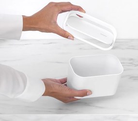 Brabantia MindSet 1005689, με μεταλλική επίστρωση, με περιστρεφόμενο καπάκι, Λευκό