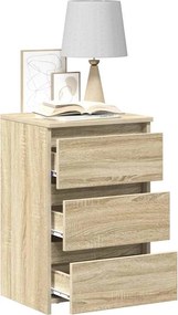 vidaXL Κομοδίνα 2 τεμ. Sonoma Δρυς 40 x 35 x 62,5 εκ. από Επεξ. Ξύλο
