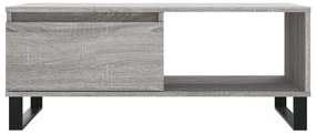 vidaXL Τραπεζάκι Σαλονιού Γκρι Sonoma 90x50x36,5εκ. Επεξεργασμένο Ξύλο