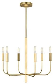 Πολυέλαιος Κρεμαστό Φωτιστικό 6xE14 Brianna Elstead Lighting-FE-BRIANNA6-BB-Ορείχαλκος FE-BRIANNA6-BB