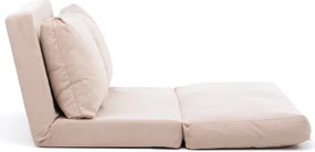 Διθέσιος Καναπές Κρεβάτι Κρέμα DIVIR 68x120x62