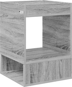 vidaXL End Table Γκρίζο Σονομα 40 x 40 x 56 εκ. Επεξεργασμένο Ξύλο