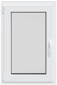 vidaXL Παράθυρο Υπογείου "RISOR" 60x100 εκ. Ανακλινόμενο & Περιστρεφόμενο DIN Αριστερό Ανθρακί