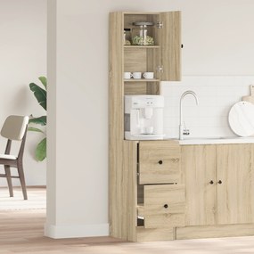 vidaXL Ντουλάπι Κουζίνας Σοναμά 35x50x180 εκ Μοριοσανίδα