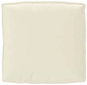 vidaXL Μαξιλάρι Κρεμ 80 x 80 x 12 cm Ύφασμα Όξφορντ