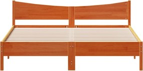 vidaXL Σκελετός Κρεβ. Χωρίς Στρώμα Καφέ Κεριού 180x200 εκ Μασίφ Πεύκο
